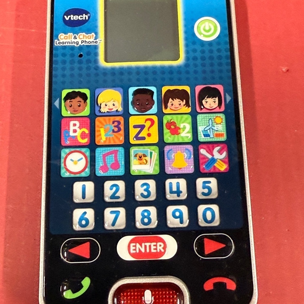 VTech Call & Chat Learning Phone - Blue - Picture 3 of 8